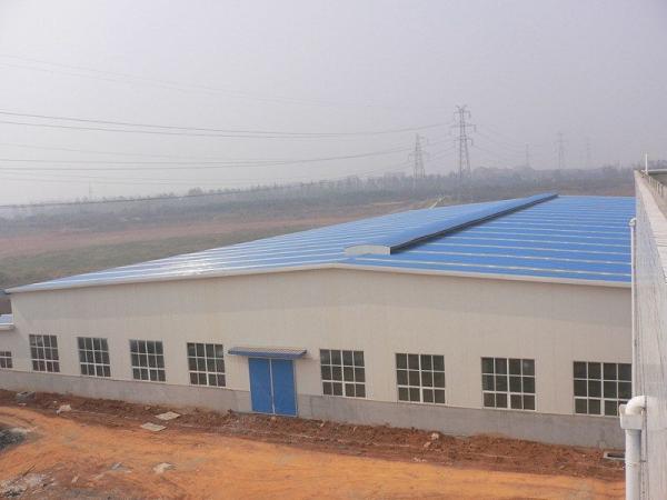Hot Dip Galvanized / Painted Surface Single Storey Prefab Metal Frame Warehouse Hangar Buildings For Fast Installation