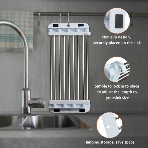 Drip Line Home Storage Organization Dish Drainer Rack 458 G Weight