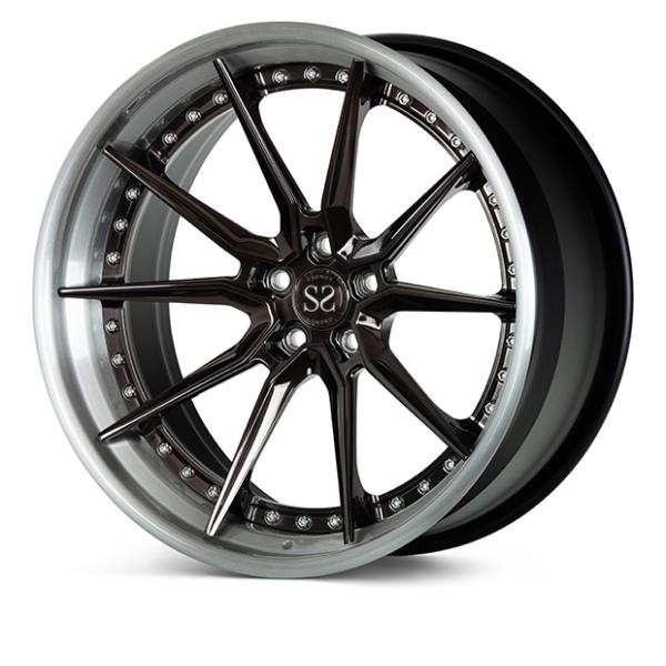 Выкованный ПК Vossen EVO2 3 снабжает ободком 24inch для роскошной черноты автомобиля RS5 отполировал колеса