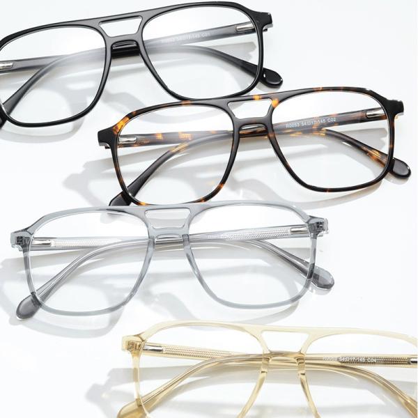 Grande de place 4 de couleurs d'acétate en verre optiques de cadre prescription