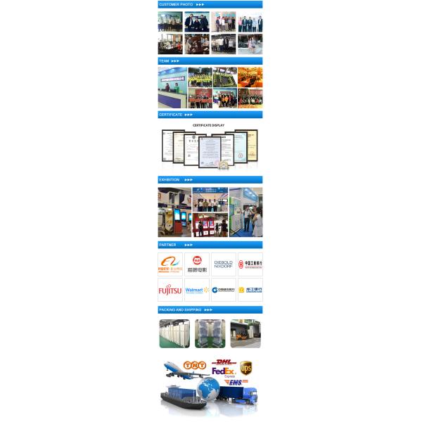На открытом воздухе оплата киоска стоянки экрана самого интересного экрана касания 19 дюймов водоустойчивая за наличные