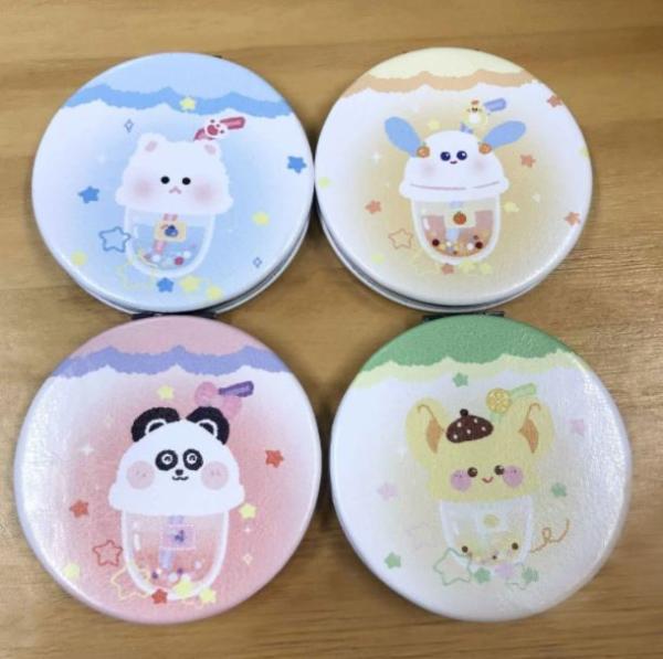 New Style Mini Carton Beauty Makeup Mirror Pocket Mirror