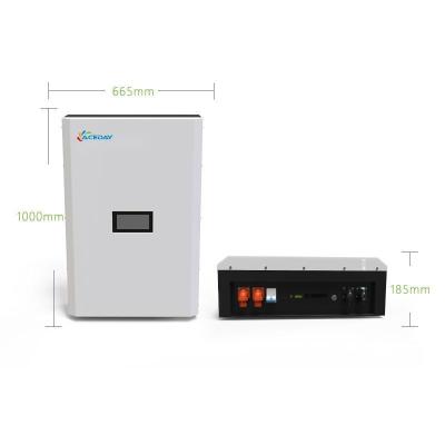Elevado desempenho bateria da casa de 20 Kwh