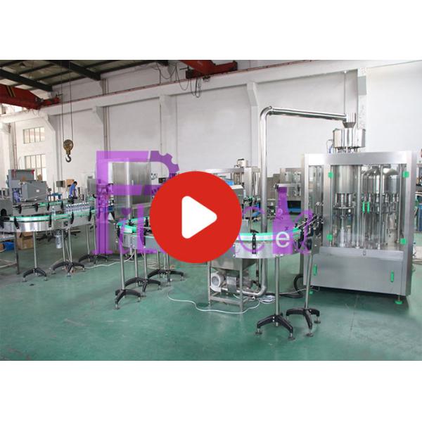 High Speed Mineral Water Filling Machine , Automatic 18 Heads Monoblock Machine