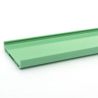 Profil d'extrusion en plastique à découpage en UPVC vert Profil d'extrusion en plastique en PVC sur mesure