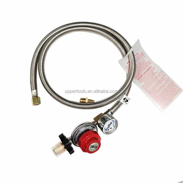 Регулятор высокого давления сжиженного природного газа и шланг из нержавеющей стали для соединения печи 5 FT длина