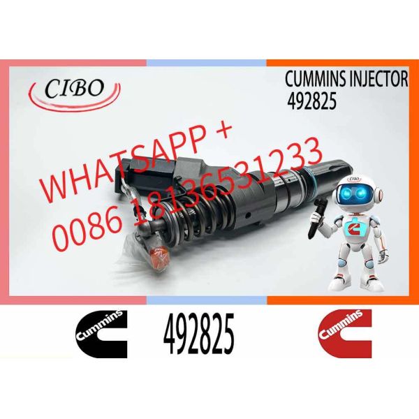 New Construction Machinery Diesel Fuel Injector for ISC Series Engine OEM 492825 Steel Material 1 Year Warranty