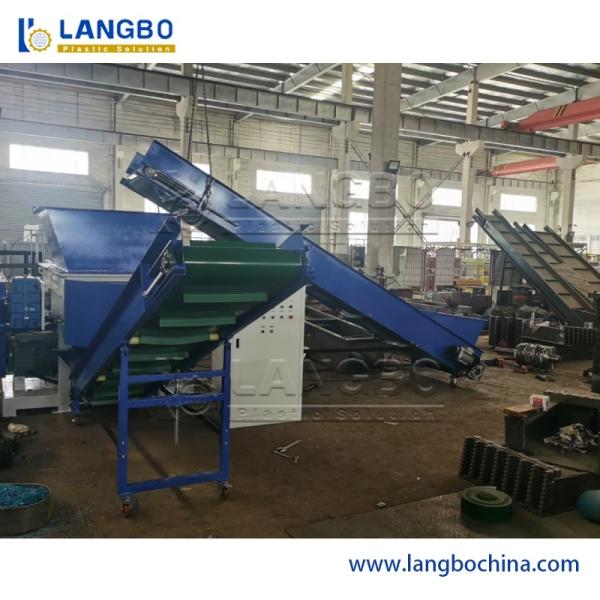 Plastic Recycling Shredder Crusher PP Bottle PE Film HDPE Blue Barrel PVC Profile Pipe ABS Pet Bottles PC Waste Crushing