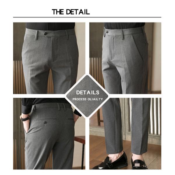 Декорация кнопок Зимние деловые брюки для мужчин Количество 200 Дизайн стиль Slim Fit