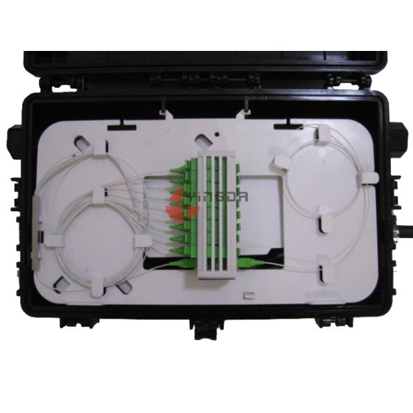 3 In 3 Out Inline Fiber Cable Joint Box 2 x 16 With SC / APC Connectors