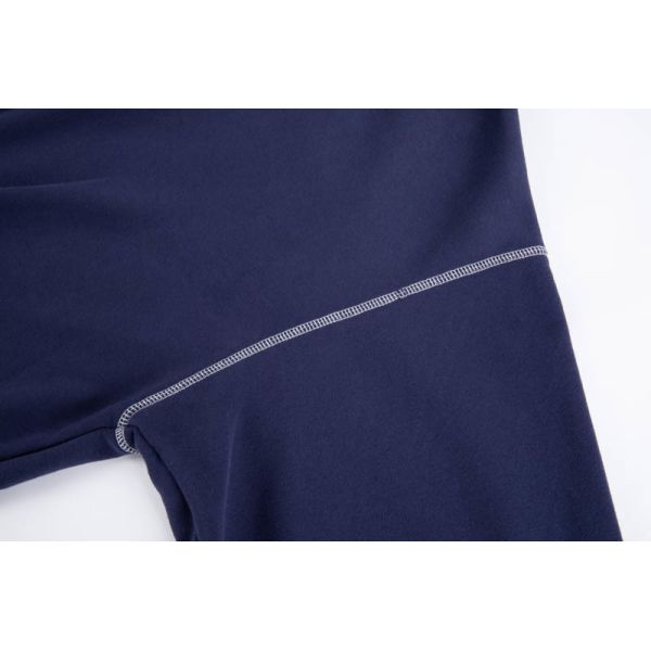 Polyester-blend fleece pullover hoodie with contrast stitching and bold graphic print
