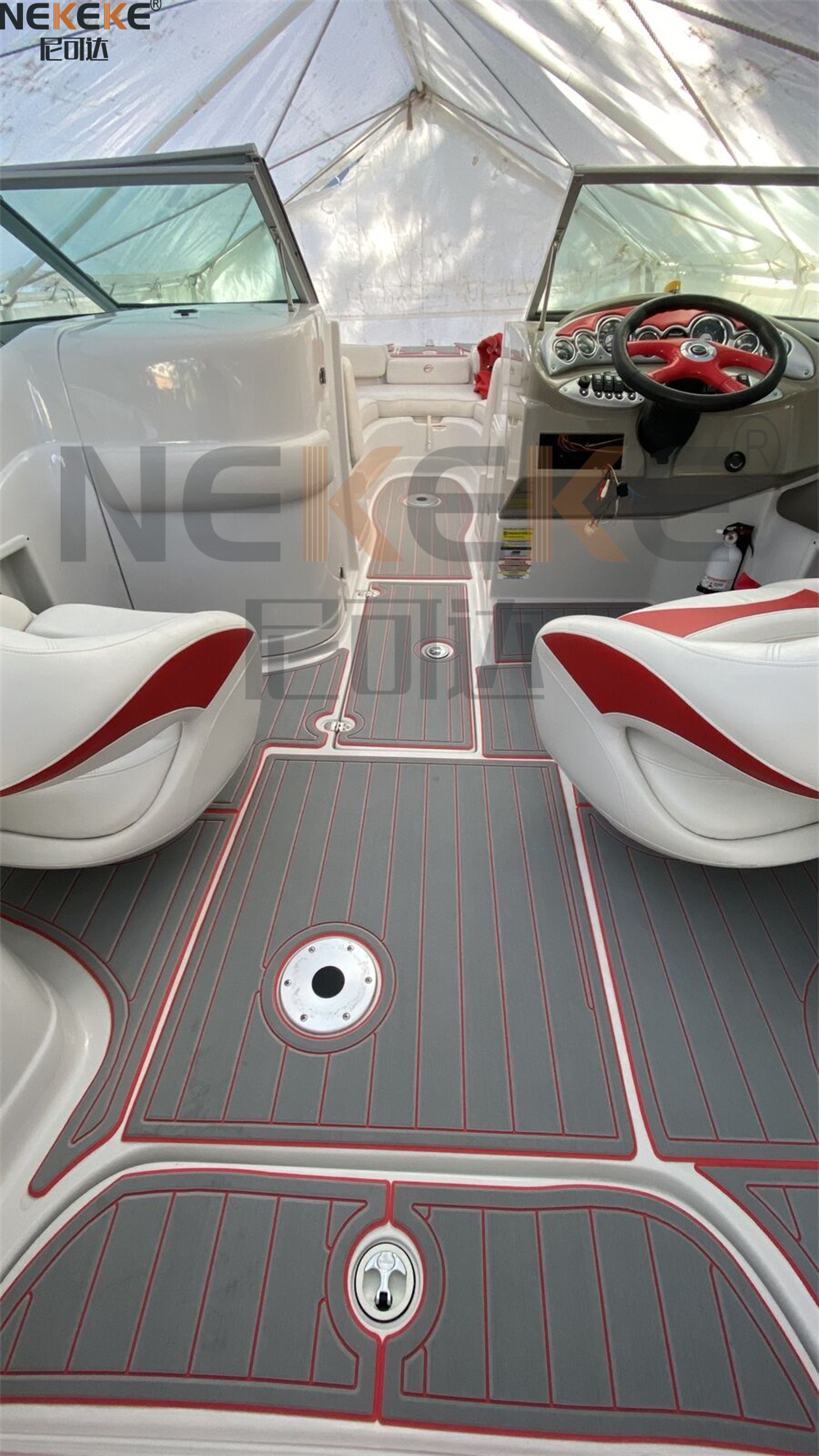 Crownline 220EX 2007 Swim Platform Cockpit EVA Faux Teak Deck Mat Marine Flooring Pad