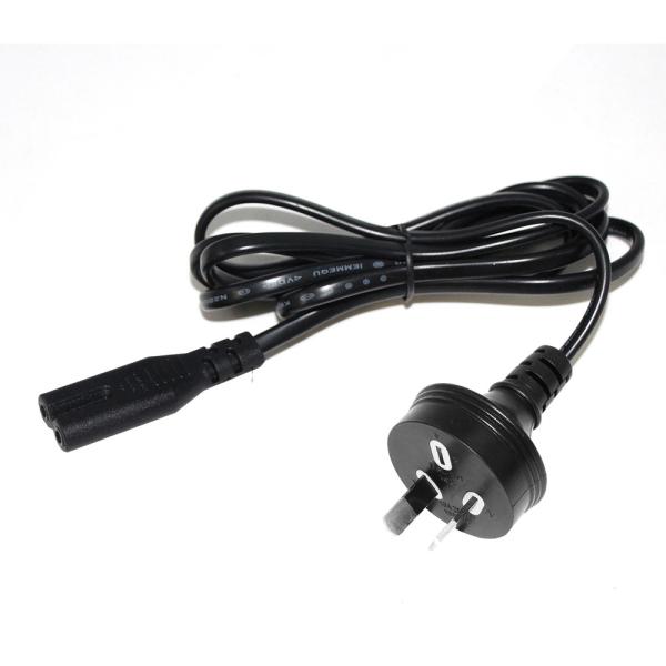 AU 2Pプラグ - IEC C7電源コード SAA認証 250V 7.5A フラットケーブル