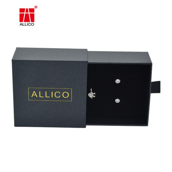 Cardboard Sliding Drawer Gift Boxes for Rings Pendants Earrings Necklaces