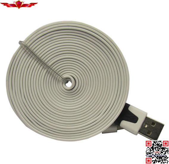 New Unique Design 3.0 Meter PVC USB 2.0 Micro USB Data Charger Cable For Iphone 5