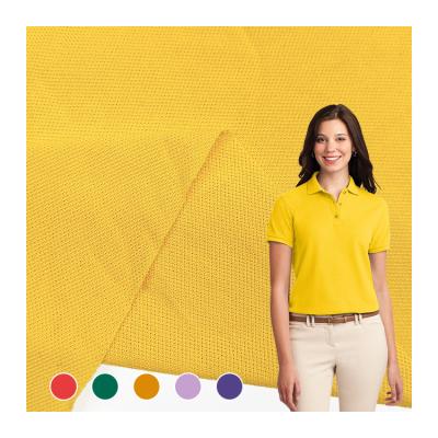200GSM Solid Spandex Knitted Fabric Polyester Cotton Material TC Pique Fabric for Sportswear