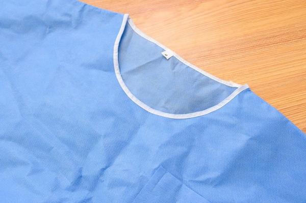 180gsm-220gsm Hospital Surgical Scrubs Non Sterile Two Pieces Disposable Doctor Gown