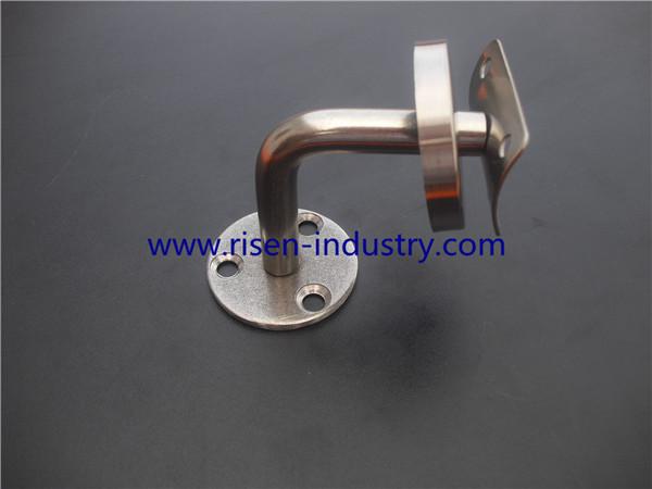 stainless steel Handrail bracket for handrail RS305, finishing Satin or Mirror, size 60x60mm
