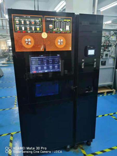 220VAC Máquina automática de venda de chá e café com máquina de fazer gelo