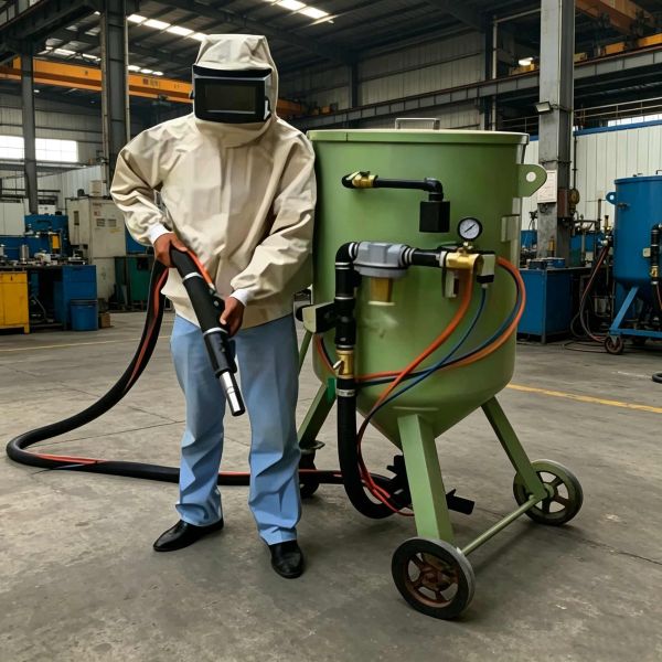 Automatic Sand Blasting Machine with Integrated Vacuum Recovery, PLC Automatic Control, and 90% Abrasive Recycling Rate