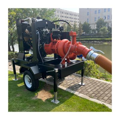 Diesel Engine Vacuum-Assisted Priming Non Clogging Water Pump Diesel Engine Self Priming Centrifugal Pump