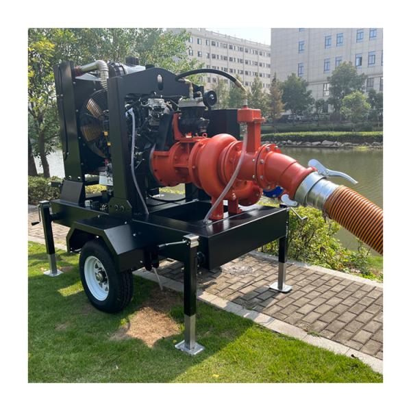 Vacuum Assisted Priming Pump 6 Inch Durable Self Priming Centrifugal Dewatering Pump Head Diesel Pump