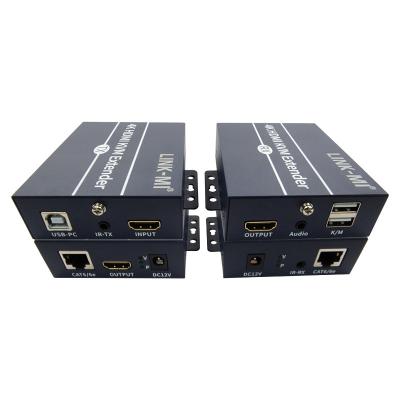 120m 4K KVM Extender HDMI Over Cat 6 / Cat6e Cable For Keyboard Mouse