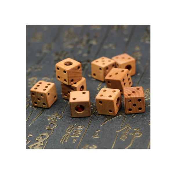 Mahogany Scorpion Wood Making Gifts Polishing Surface Pendant Wooden Hollow Dice