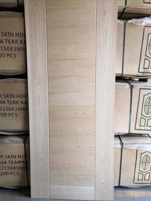 2.7mm,3mm Teak Veneer MDF Door Skin/Teak Veneer Moulded PLYWOOD door skin