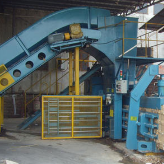 PLC Control Adjustable Horizontal Baler Machine Three Side Compression 380V/50Hz