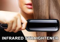 Straightener infravermelho de revestimento do cabelo de Titantium, ferro liso largo 240V das ferramentas quentes do PTC