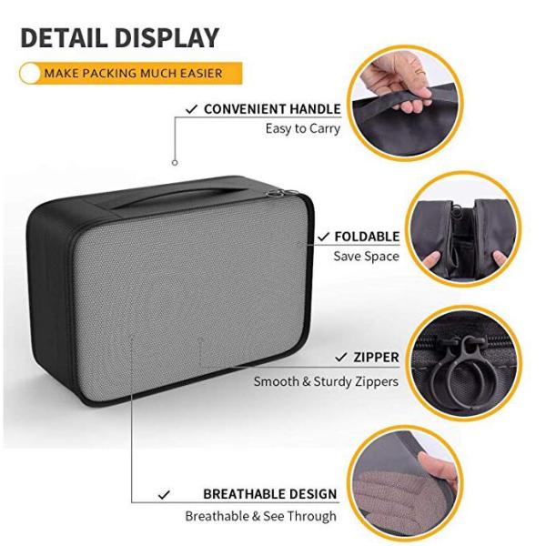 4 Various Sizes Suitcase Packing Cubes For Travel