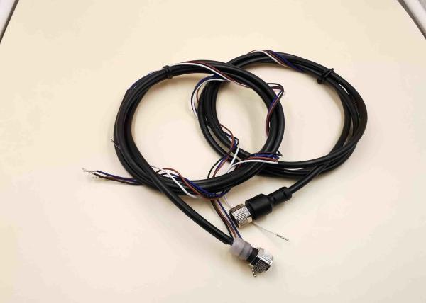 Connector Cable With Grommet Waterproof Brass PA66 Copper Alloy IP68 M12 4 Pin