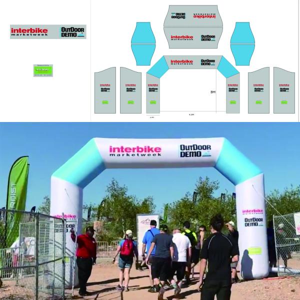 Дешевая цена Цифровая печать Надувная арка Дверь Надувная входная арка для наружных соревнований