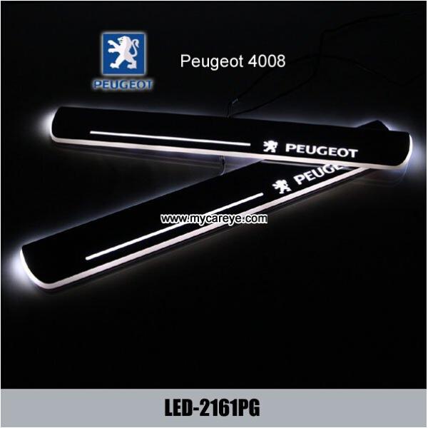 Peugeot 4008 car door Water proof pedal auto lights welcome light led