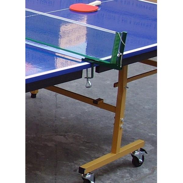 Indoor Outdoor Table Tennis Table , Blue Folding Ping Pong Table For Competition