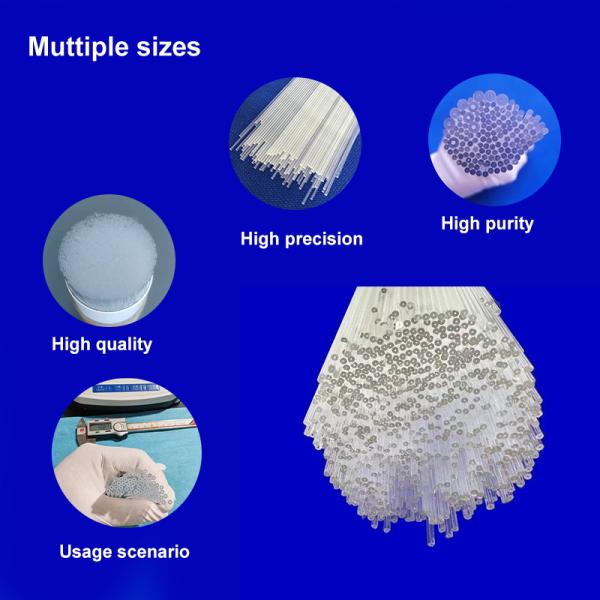 High Temperature Resistant High Purity 99.99% Corrosion Resistant Quartz Capillary Tube for Semiconductor and Optical Applications