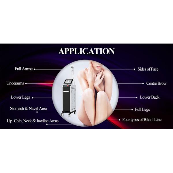 808nm Diode Laser Hair Removal Machine Vertical Three Wavelength