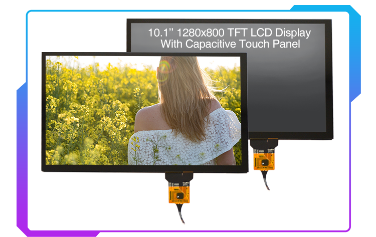 1280x800 LCD TFT LVDS Touch Screen 10.1 Inch Display LCD Module Flat Panel