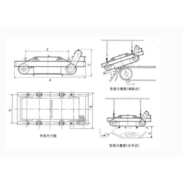 Саморазгружающийся ремень Постоянный магнитный отсоединитель железа