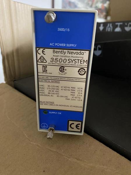 106M1079-01 Bently Nevada 3500/15 Power Supply Approved for PLC Modules
