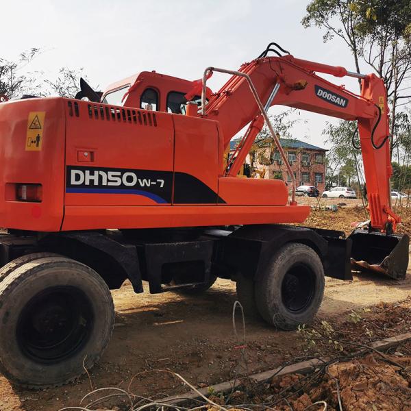 Original Doosan DH150-7 Used Wheel Excavator 0.6m3 Bucket Capacity Quality Guaranteed