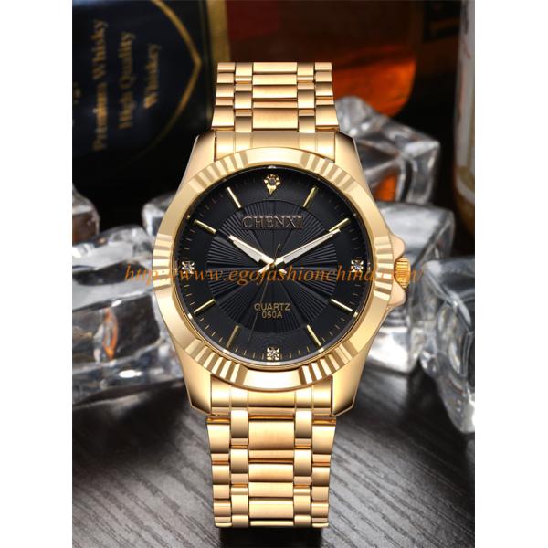 050A Stainless Steel Watch Black White Gold Watch Golden Watch Luxury Watch Gift Watches