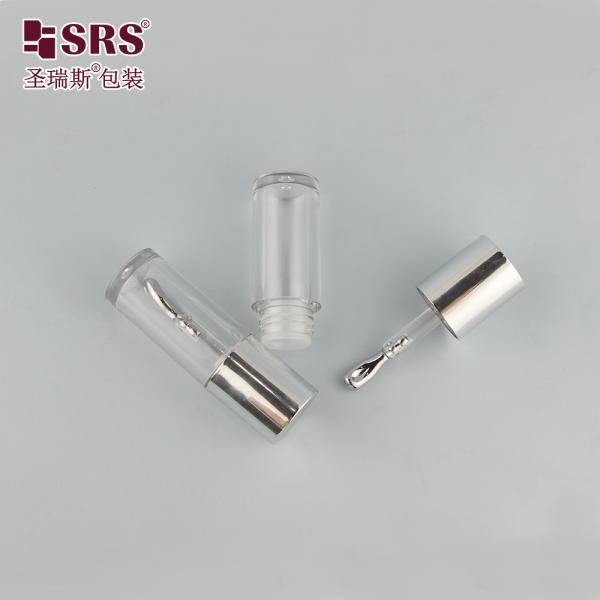 G1185 Skincare Empty Clear Plastic Round Makeup Cute Lipgloss Tube Cosmetic Packaging