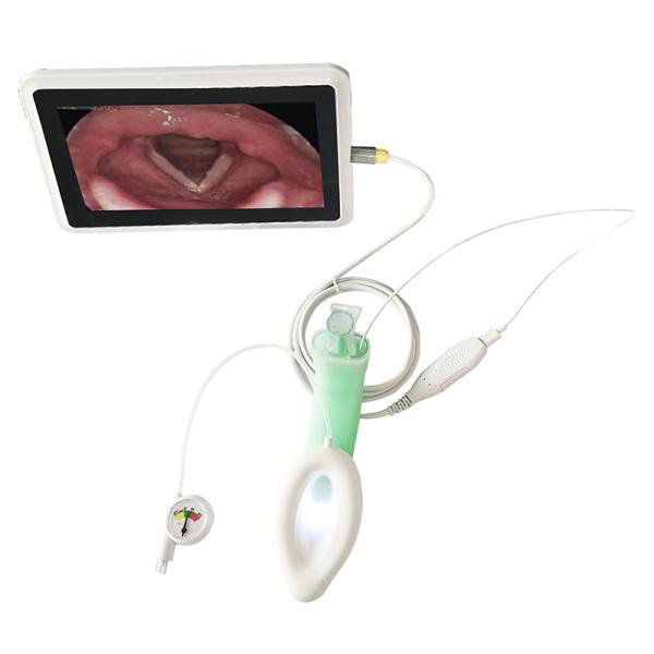 Vidéo HD Masque laryngaire avec silicone médical pour l'USI de l'hôpital