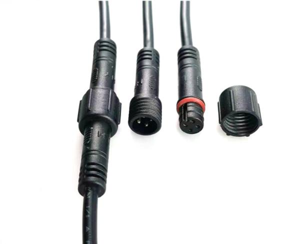 05 poles circular male female waterproof connector,3poles mini connector for LED Lighting