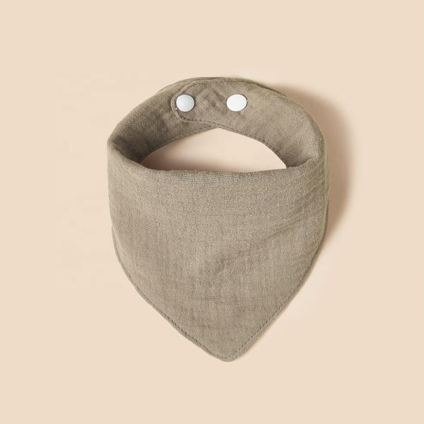 Factory Wholesale Baby Bibs For Feeding Muslin Cotton Stuff Crepe Cotton Bibs Bavoir