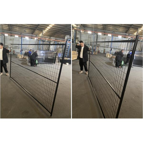 4.0mm Wire Diameter Welded PVC Coated Portable Temporary Fence for Canada Market Sale