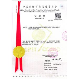yixing haiyu refractory co.,ltd Certifications