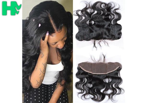 Body Wave 100% Human Hair 13*4 Closure Unprocessed With Baby Hair 8 - 24